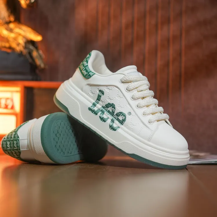 Lee2026春季新款男士真皮爆款运动鞋厚底小白鞋时尚潮流厚底鞋商品图