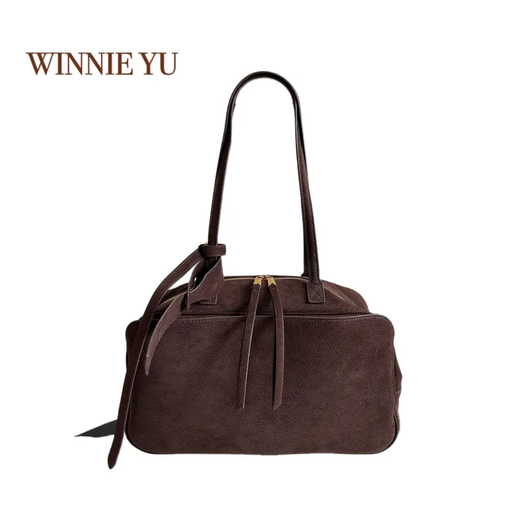 【高定磨砂】时尚保龄球大容量韩系腋下单肩包小众女士包