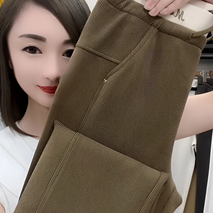 J9070 秋款莫代尔高弹直筒女士长裤（裤长103）