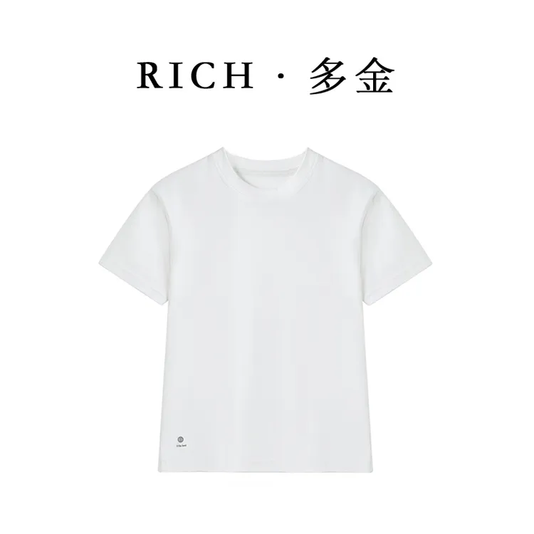 白色宽松短袖T恤打底衫女款夏季爆款2025新款高级感百搭显瘦上衣