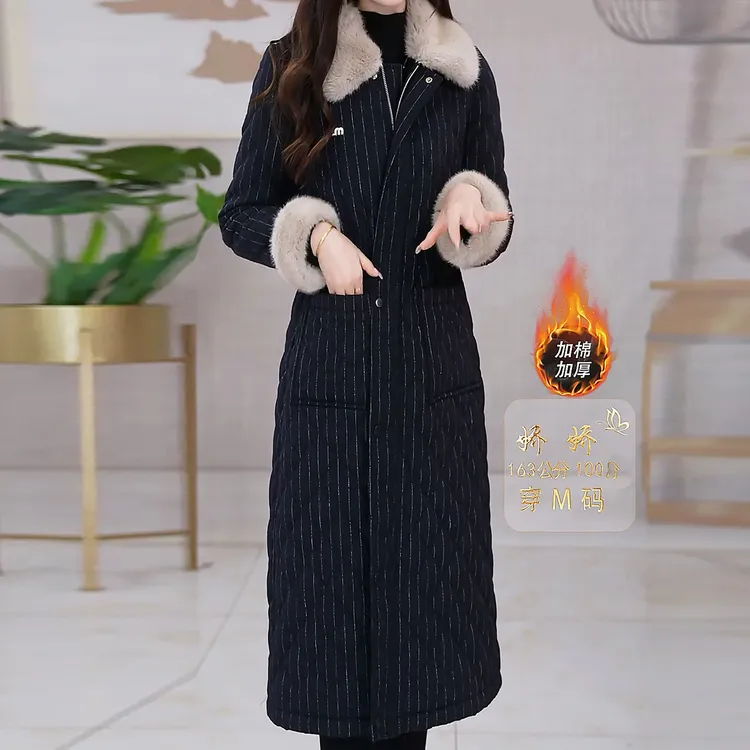 加棉加厚女装毛呢外套2025秋冬新款修身时尚气质洋气呢子大衣风衣