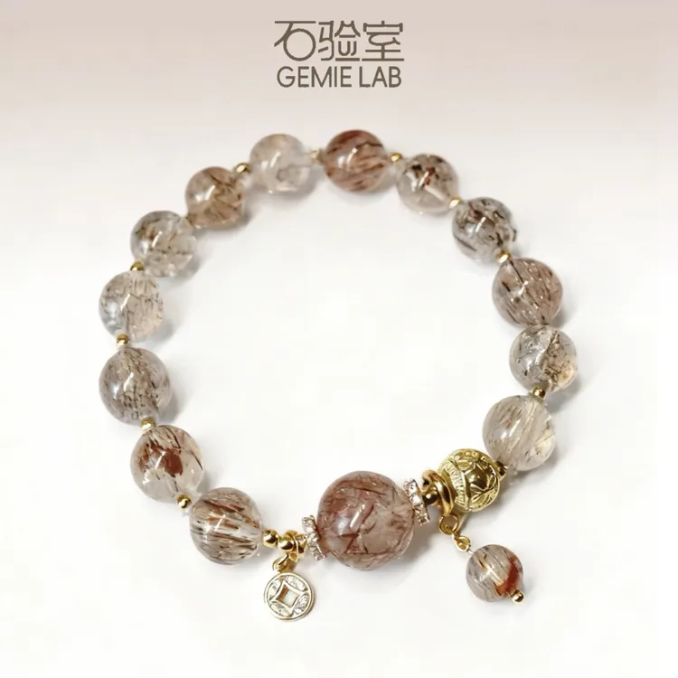 【钞能力】超强正米吸金超七❗️黑金超七水晶手串权威性检测