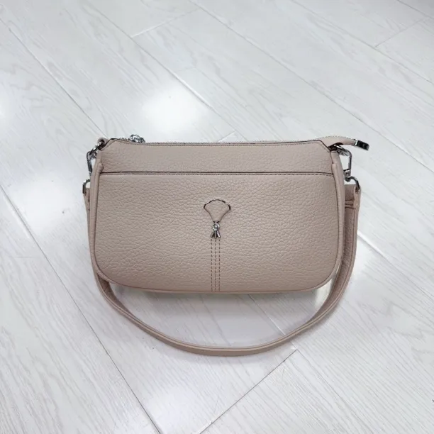 2511纯色多层女士斜挎包软皮