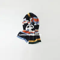 AP洛哥54129AW【条纹浮想】强缩100绵羊毛彩色条纹柔软时尚温暖围巾