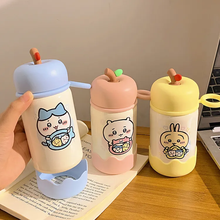 可爱卡通小八316学生不锈钢保温杯水高颜值便携儿童小巧女生水杯