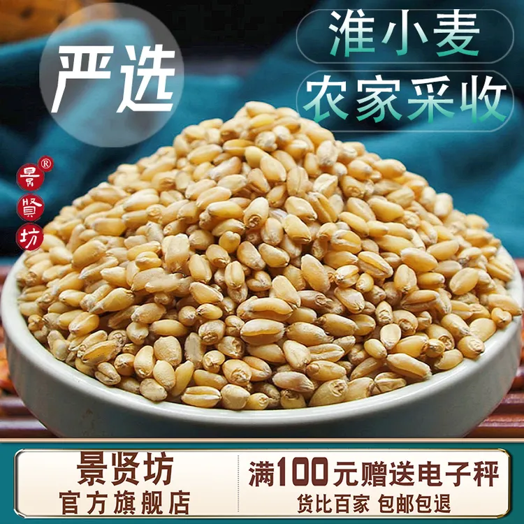 淮小麦中药材新鲜去皮麦子精选小麦枕头颗粒散装鸽粮批发干货正品