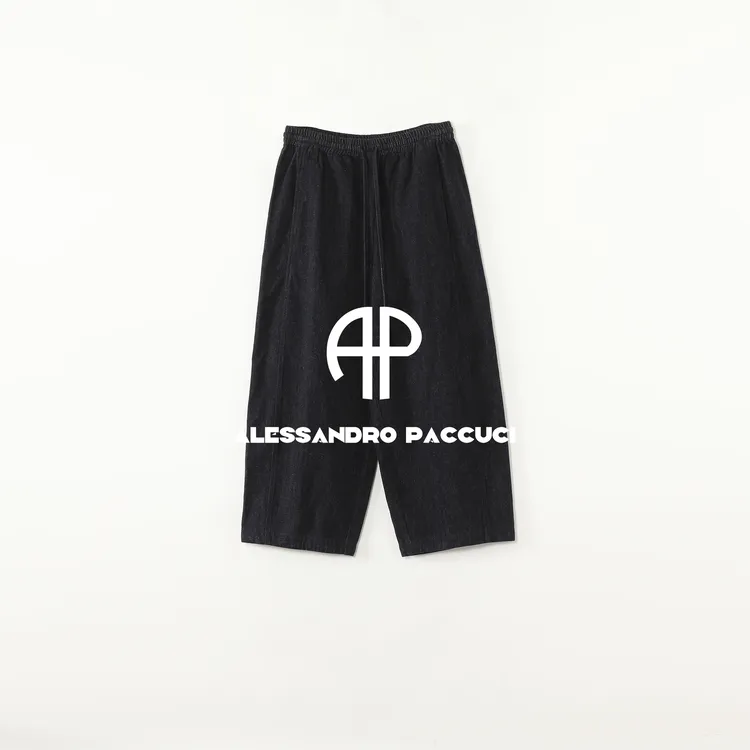 AP洛哥54259KC【羊毛气球牛仔裤】松紧腰时尚百搭休闲九分裤