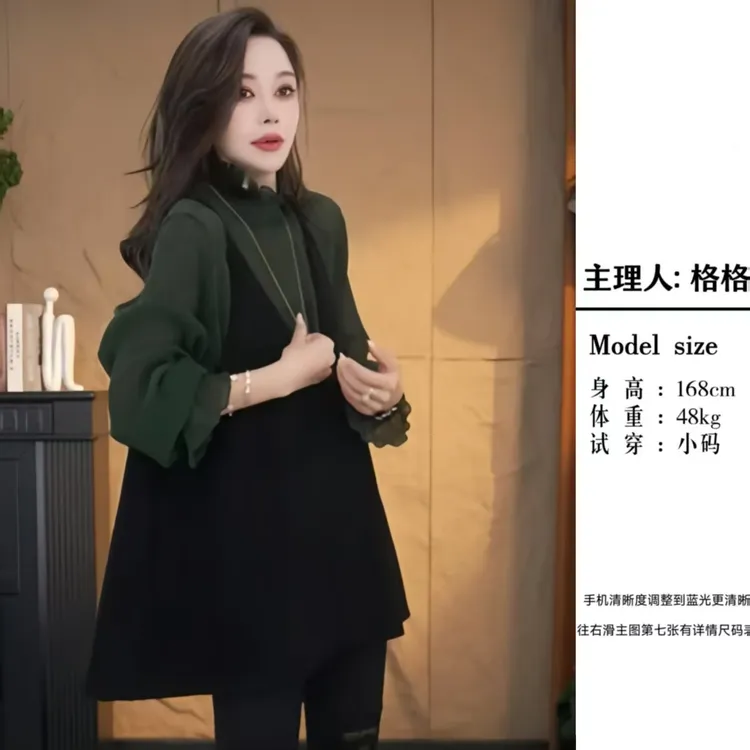 【格小姐】2523-1秋上新款欧版流苏风时尚潮流V领宽松百搭显瘦马甲