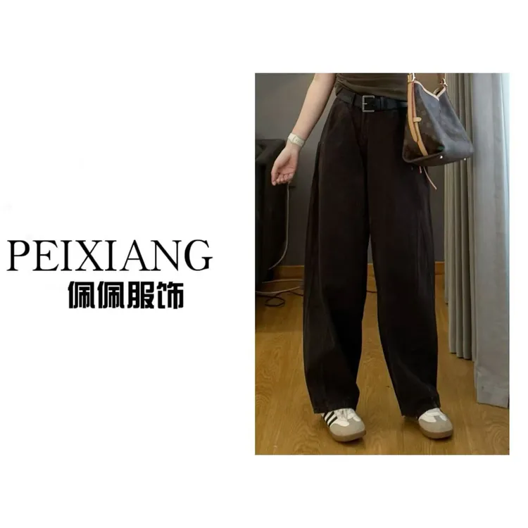 佩佩WA 【咖色阔腿裤】牛仔裤 K11231 6086267显瘦百搭秋季