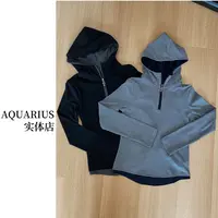 【AQUARIUS 】（舒适区）连帽半拉链长袖上衣91225