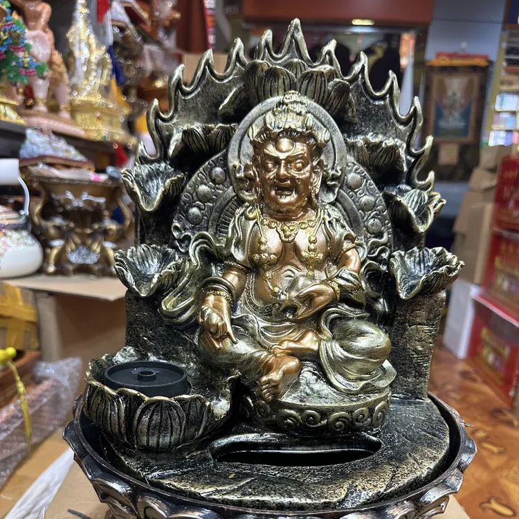 双流水大号财神上档次家用流水摆件大气高40宽30客厅高档装饰品