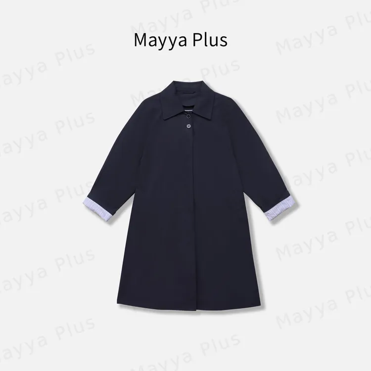 【收藏家】Mayya Plus麦芽定制秋季流光风百搭女士风衣外套32536838