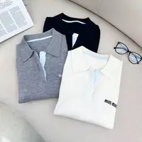 小静折扣~GJ005  简约POLO领简约长袖针织衫 （衣长58（80-130斤）