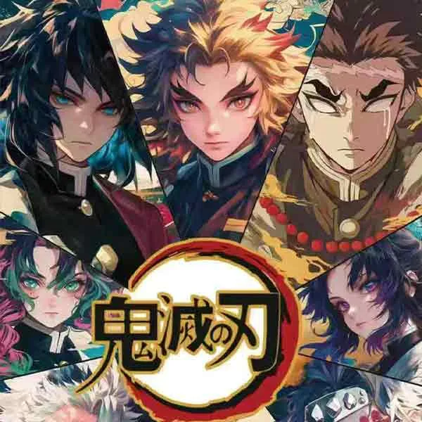 漫岛鬼灭之刃系列动漫吧唧动漫周边盲盒