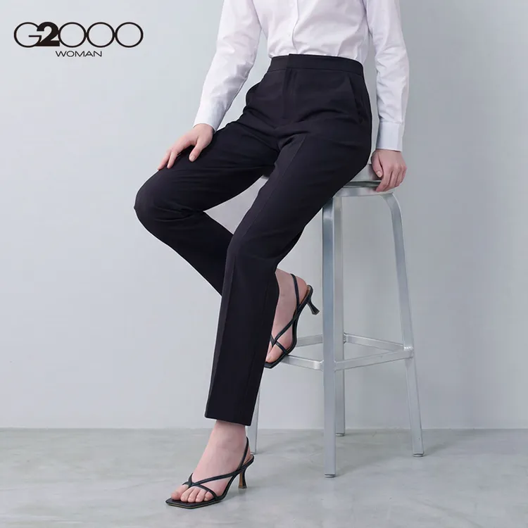 【薄款烟管裤】G2000女装2026春夏商务通勤职业气质修身西裤直播