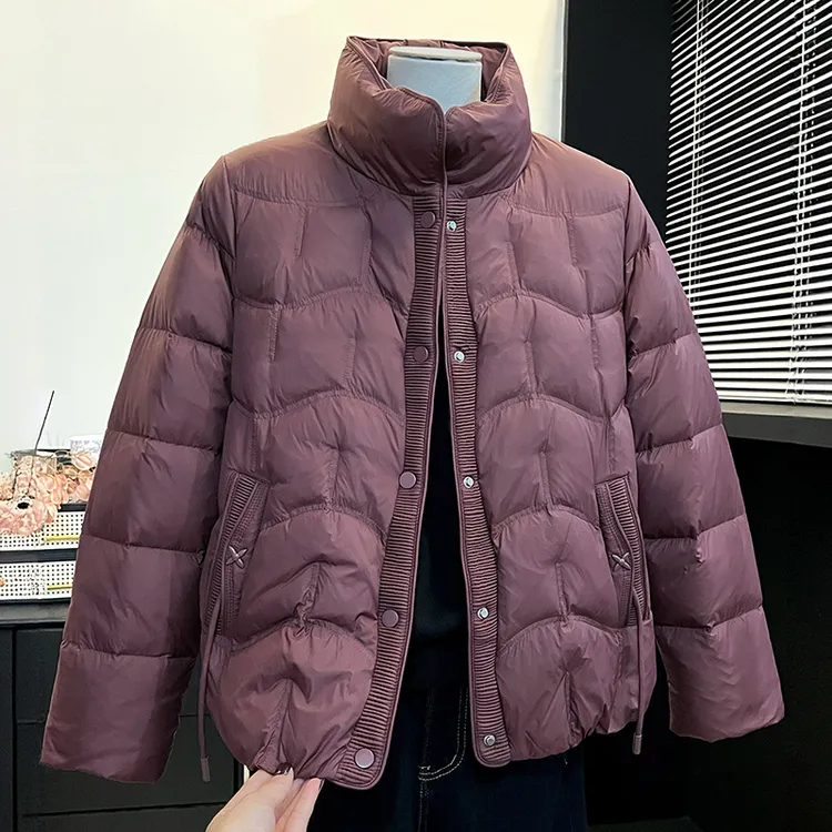 冬季新款中老年妈妈冬装保暖棉服外套洋气立领中年女加厚棉衣棉袄