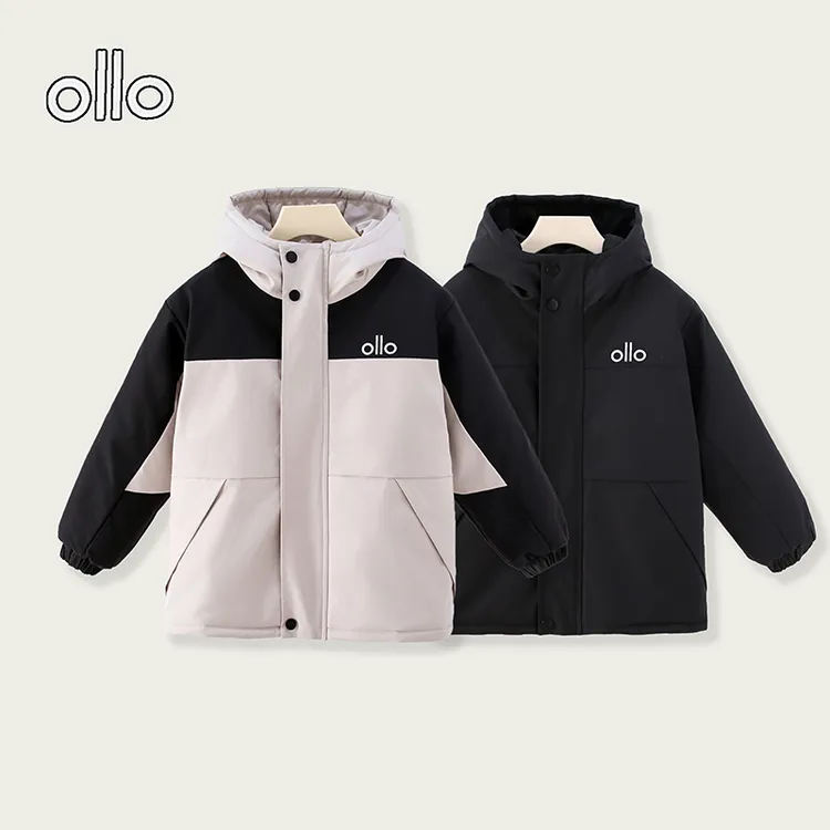男女童冬季连帽五防派克服防兔毛加绒特厚锁温运动防风拉链百搭潮