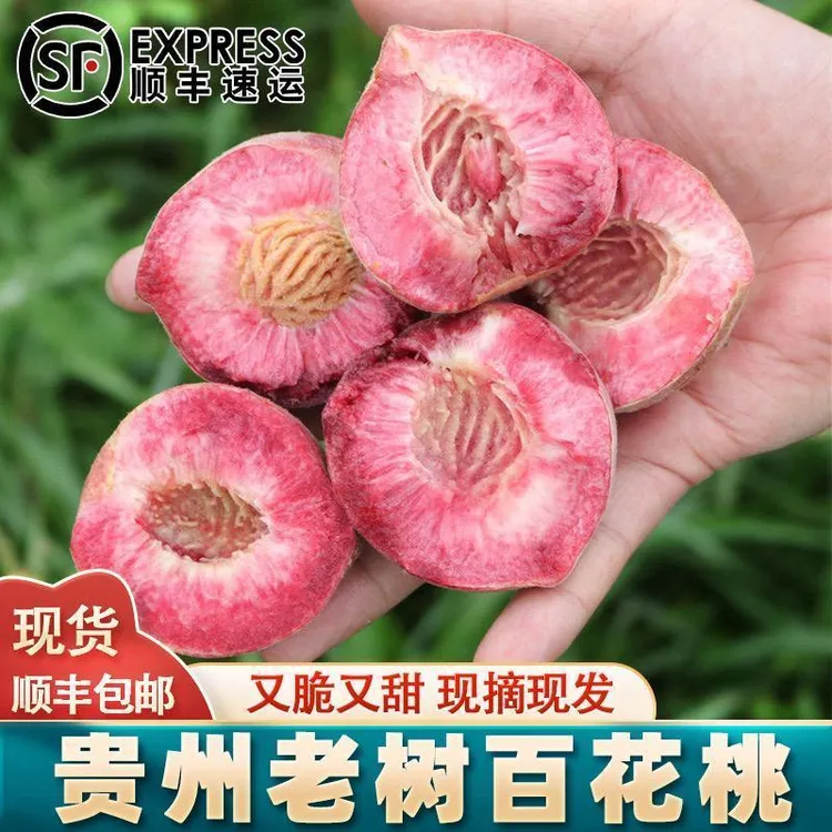 【顺丰速运】贵州高山原生态露天种植老树百花结桃血桃脆商品图
