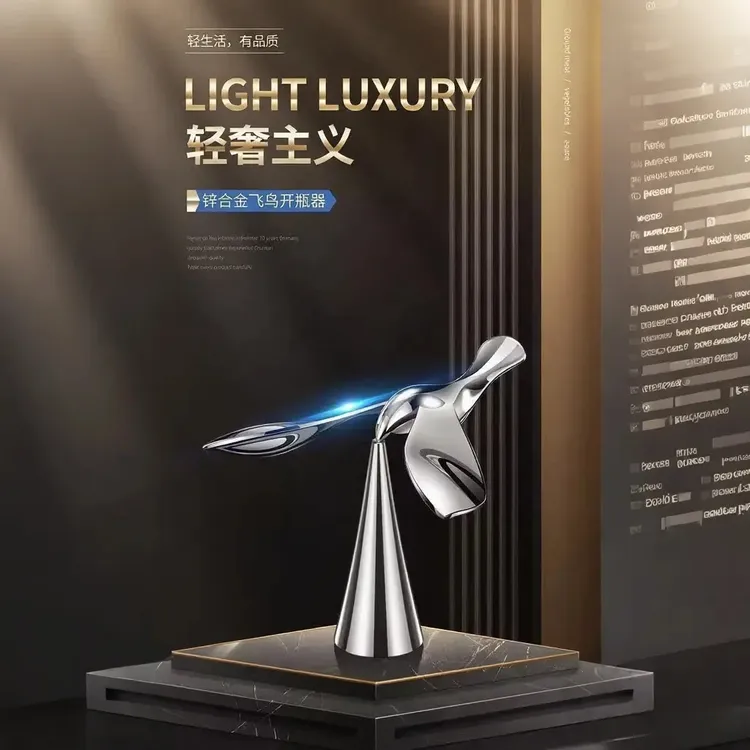 【惊爆价！】高品质开瓶器平衡鹰小鸟飞行啤酒起瓶器金属不倒翁摆件商品图