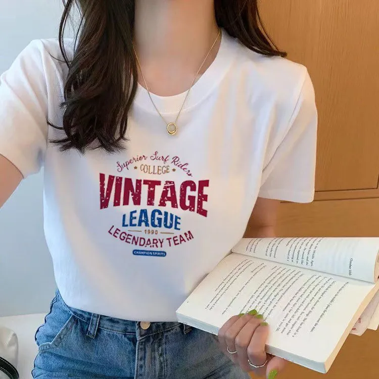 女装白色t恤女短袖夏2025新款宽松薄款打底衫t桖内搭百搭显瘦收腰