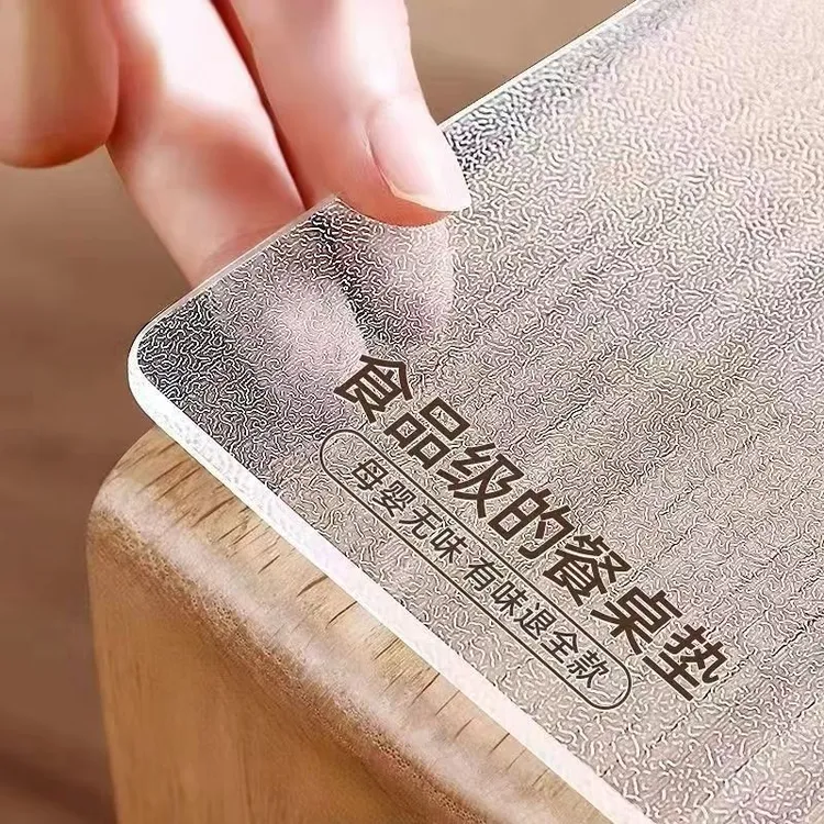 pvc桌布餐桌防水防油透明玻璃软桌垫高档大气茶几桌垫透明胶垫商品图