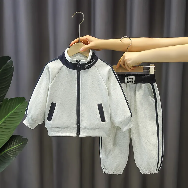 男童运动套装秋装洋气儿童装休闲开衫卫衣小男孩春秋款帅气两件套