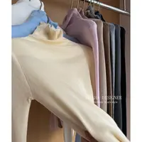 25923彩色10羊毛堆堆领针织上衣