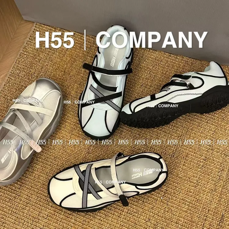 H55薄荷海～夏季淡颜系芭蕾风户外德训鞋4cm10-2406 -H55