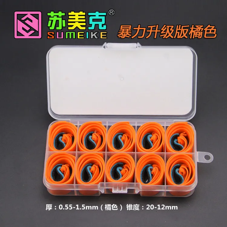 正品苏美克暴力升级橘色扁皮筋进口高弹力防冻升级版2012锥度有架