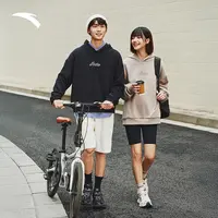 【流光风】安踏连帽卫衣男女同款2025秋季情侣款休闲百搭针织上衣