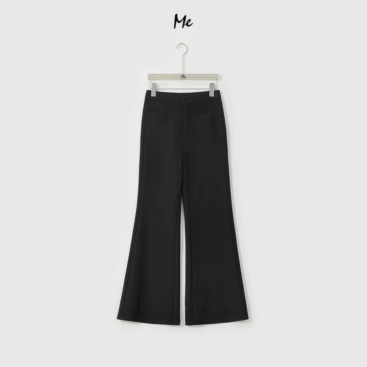 ME【加绒弹力甩甩裤】阿拉善山羊绒云绒感高腰显瘦喇叭裤子MESA3981