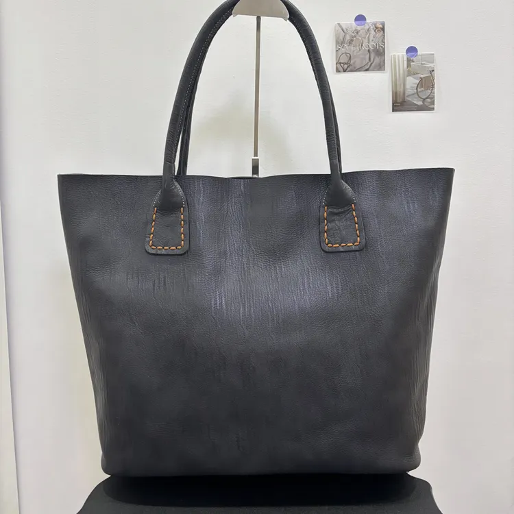 8640百搭简约大托特进口头层牛皮单肩大包真皮