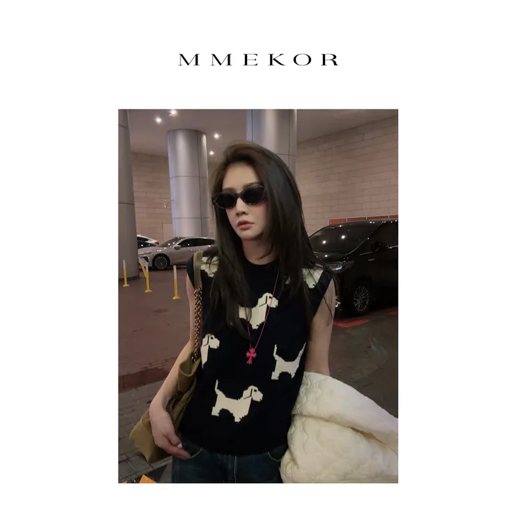 MMEKOR“灵缇马甲” 2025新款秋款活力常青藤时髦百搭上衣 30686