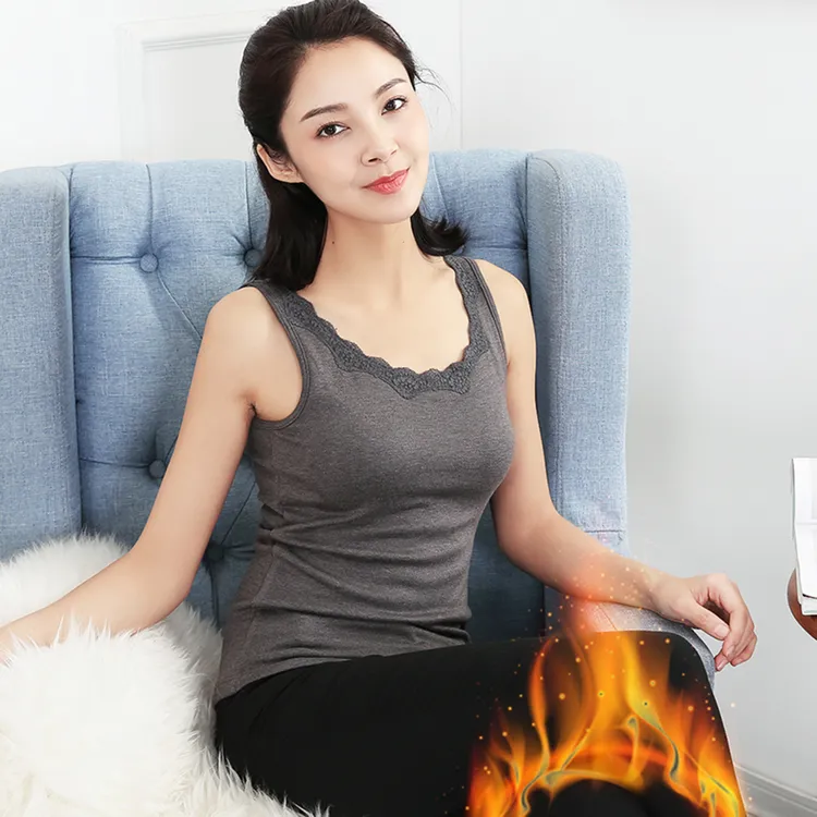 清仓福利磨绒保暖背心保暖长袖高腰裤带胸垫不跑杯内衣