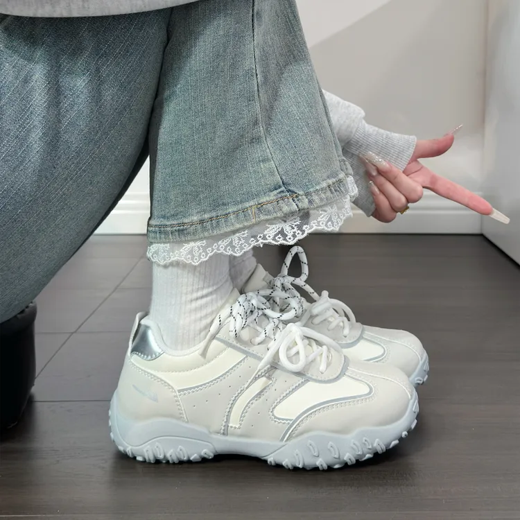 回力厚底德训鞋女2025新款秋季时尚百搭增高多巴胺小众设计女鞋子