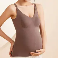 204孕妇产后秋冬带胸垫哺乳背心