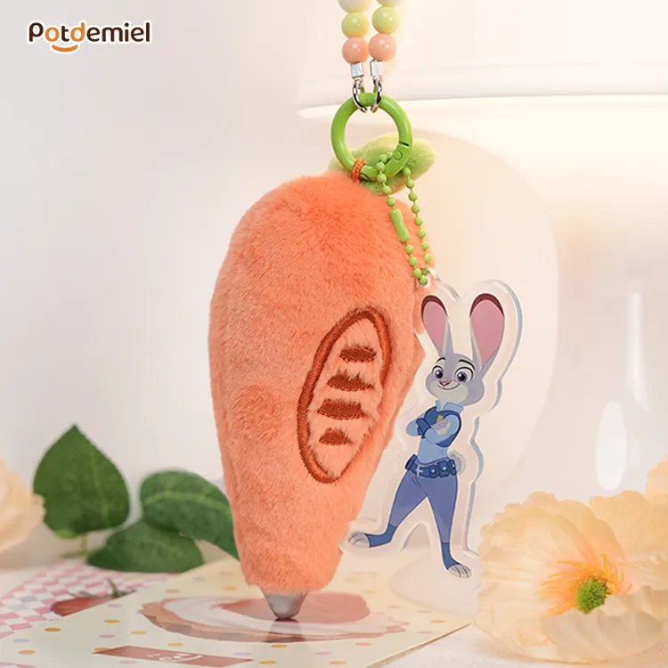 potdemiel迪士尼正版疯狂动物城系列领带录音笔爪爪冰挂件