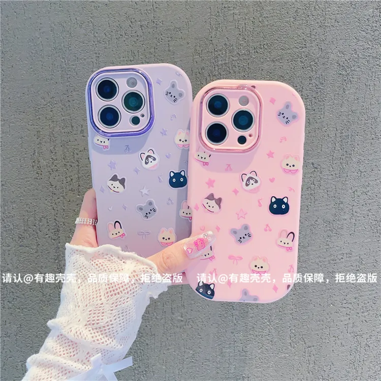 金属小胖妹适用苹果17/iPhone/华为荣耀/VIVO/OPPO/小米手机壳潮