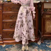 专场现货【一生罗曼】法式新款设计感提花大摆秋冬半身裙B1324