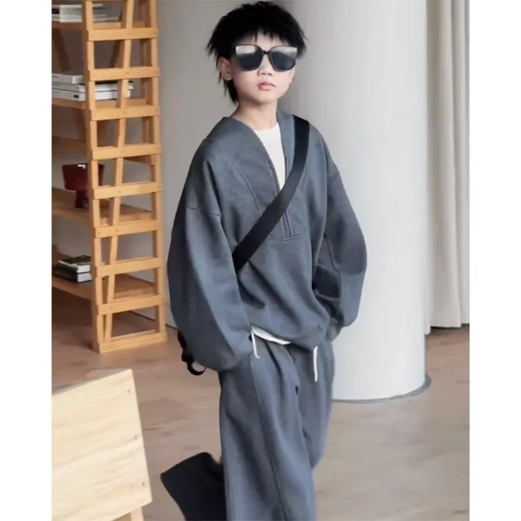 男童套装春秋款2025秋季新款痞帅大儿童秋装卫衣运动服潮帅气时髦