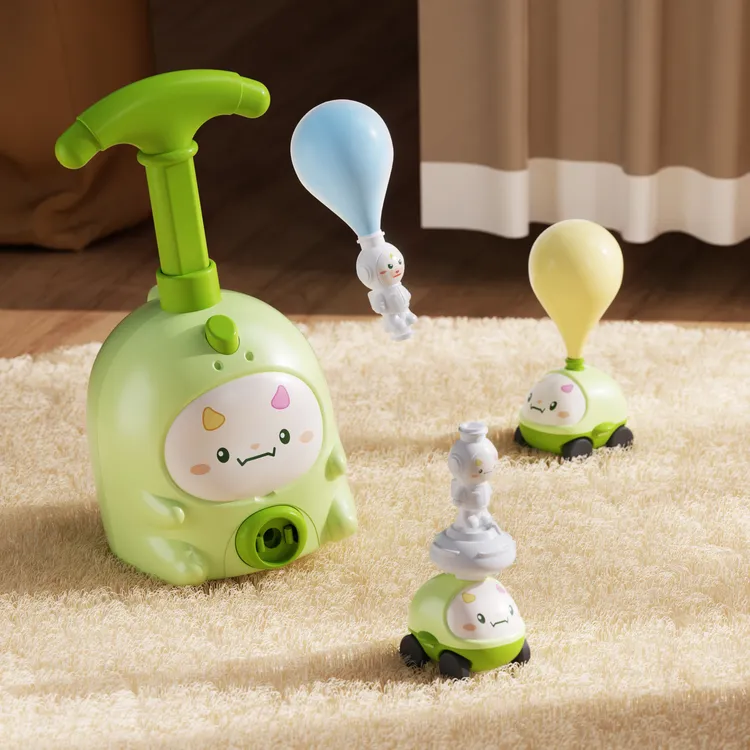 网红恐龙儿童玩具小猪空气动力车飞天气球车宝宝玩耍释放精力神器商品图