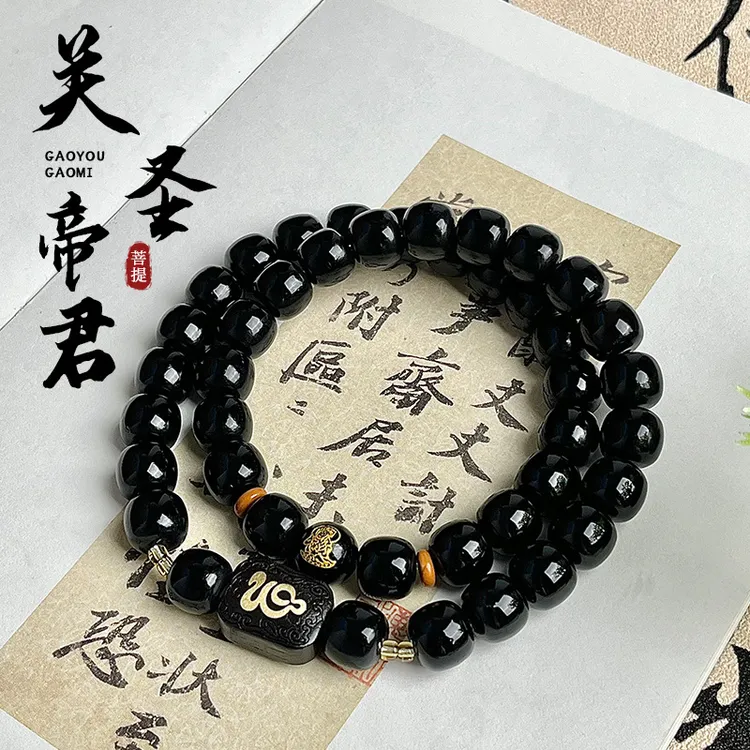 新中式菩提手串男女转运珠饰品小众百搭双圈文玩串珠盘玩佛珠念珠