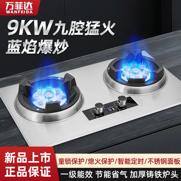九腔猛火台嵌两用天然气液化气猛火霸王灶商品图