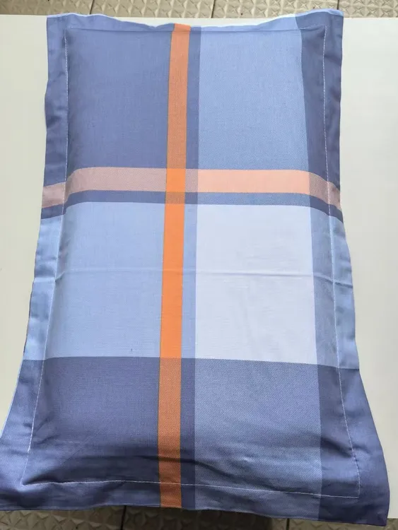 客家布惊子山苍子枕头助眠成人棉枕老粗布护颈枕配枕套格子枕头套