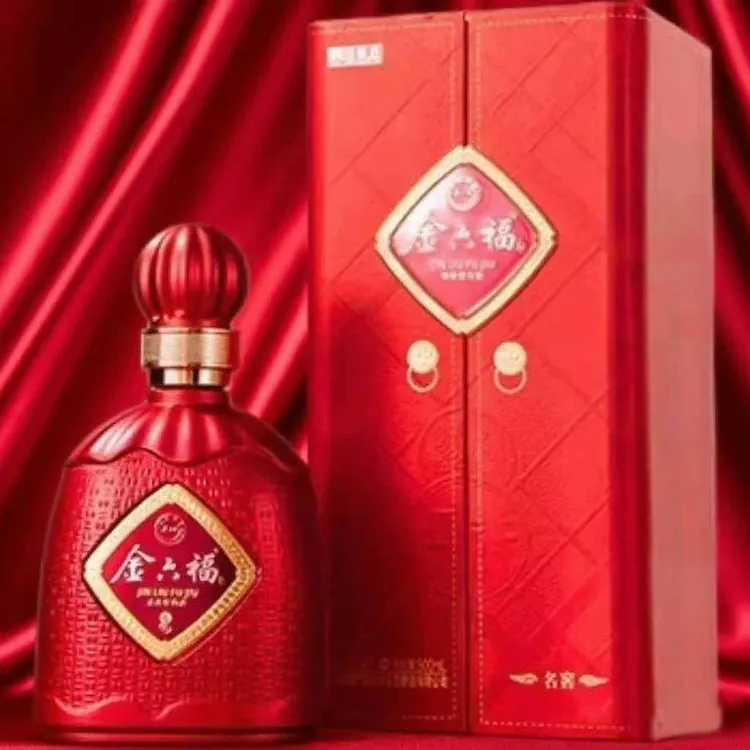金六福名窖50.8度兼香型白酒纯粮酿造整箱500ml*6瓶装装喜宴送礼