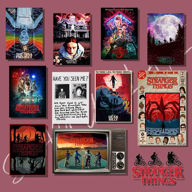 《怪奇物语》冰箱磁铁电影磁铁装饰周边创意原创老树亚克力礼品磁铁