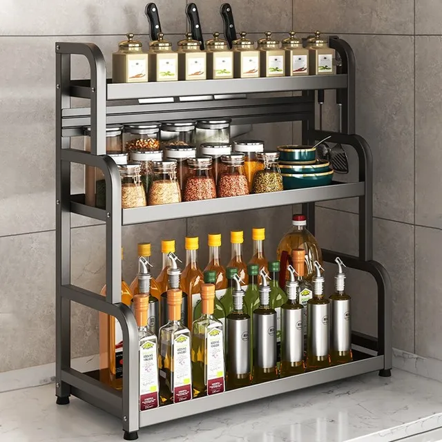 调料置物架多层台面多功能刀架筷子调味品收纳架子厨房调料储物架