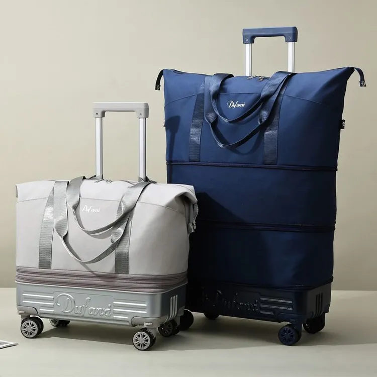 轻便拉杆旅行袋牛津布材质行李箱万向轮可折叠行李箱新款拉杆包袋