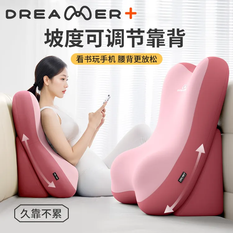 知梦人靠枕床头靠背垫看书枕头护腰床上可拆洗靠垫多功能半躺神器