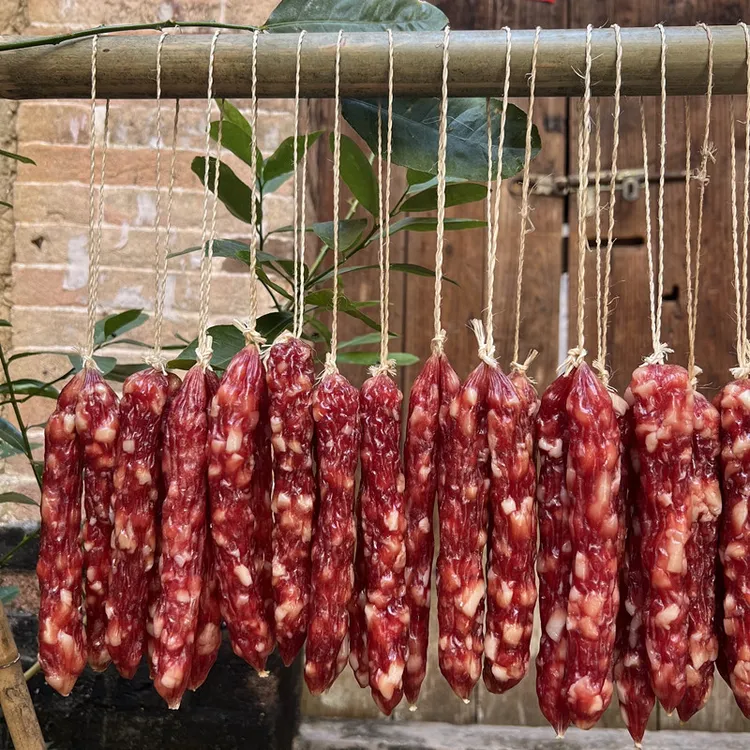 【广式腊肠】加瘦土猪肉肠口感正 包邮